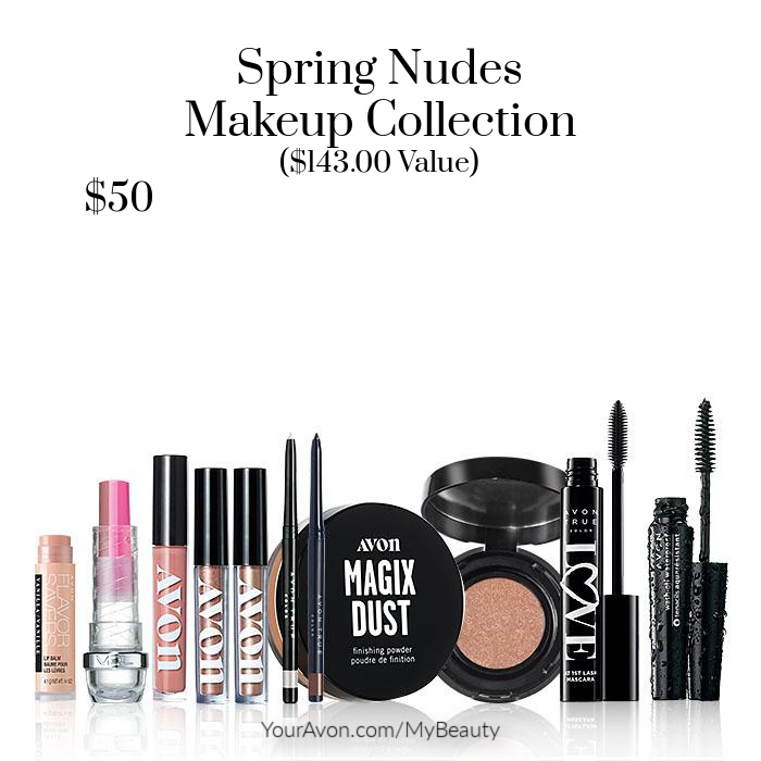 Spring Nudes Makeup Collection from Avon. $143 value for $50